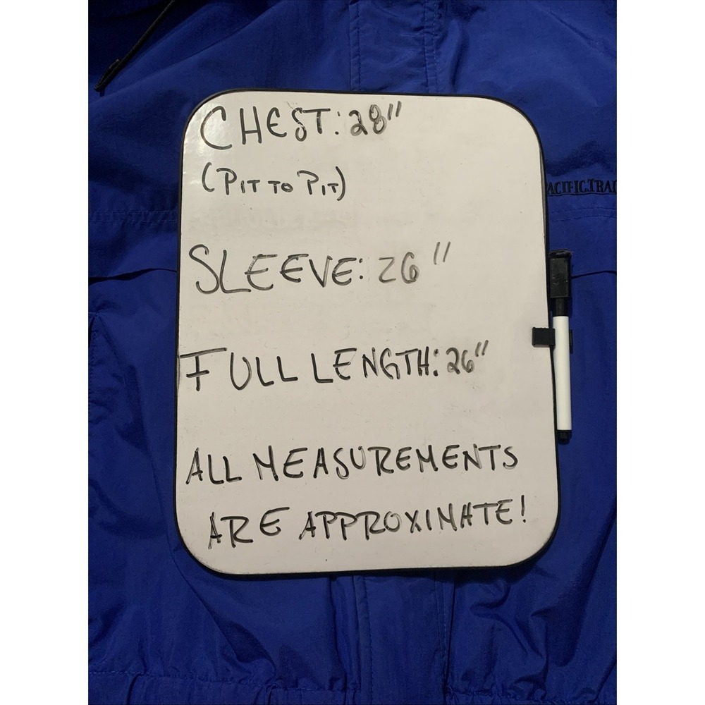Pacific Trail Men's Blue Jacket XXL Windbreaker Hooded Gorpcore Vented Full Zip - Picture 16 of 16